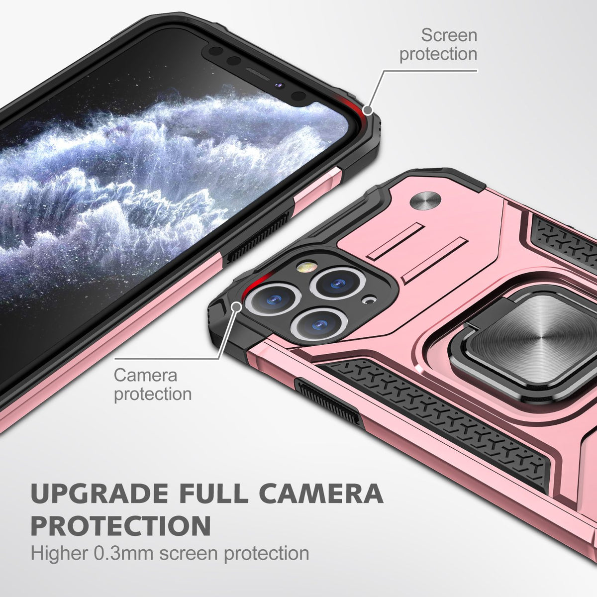 iPhone 11 Pro Rugged Tough Case Shockproof Hybrid Cover PINK