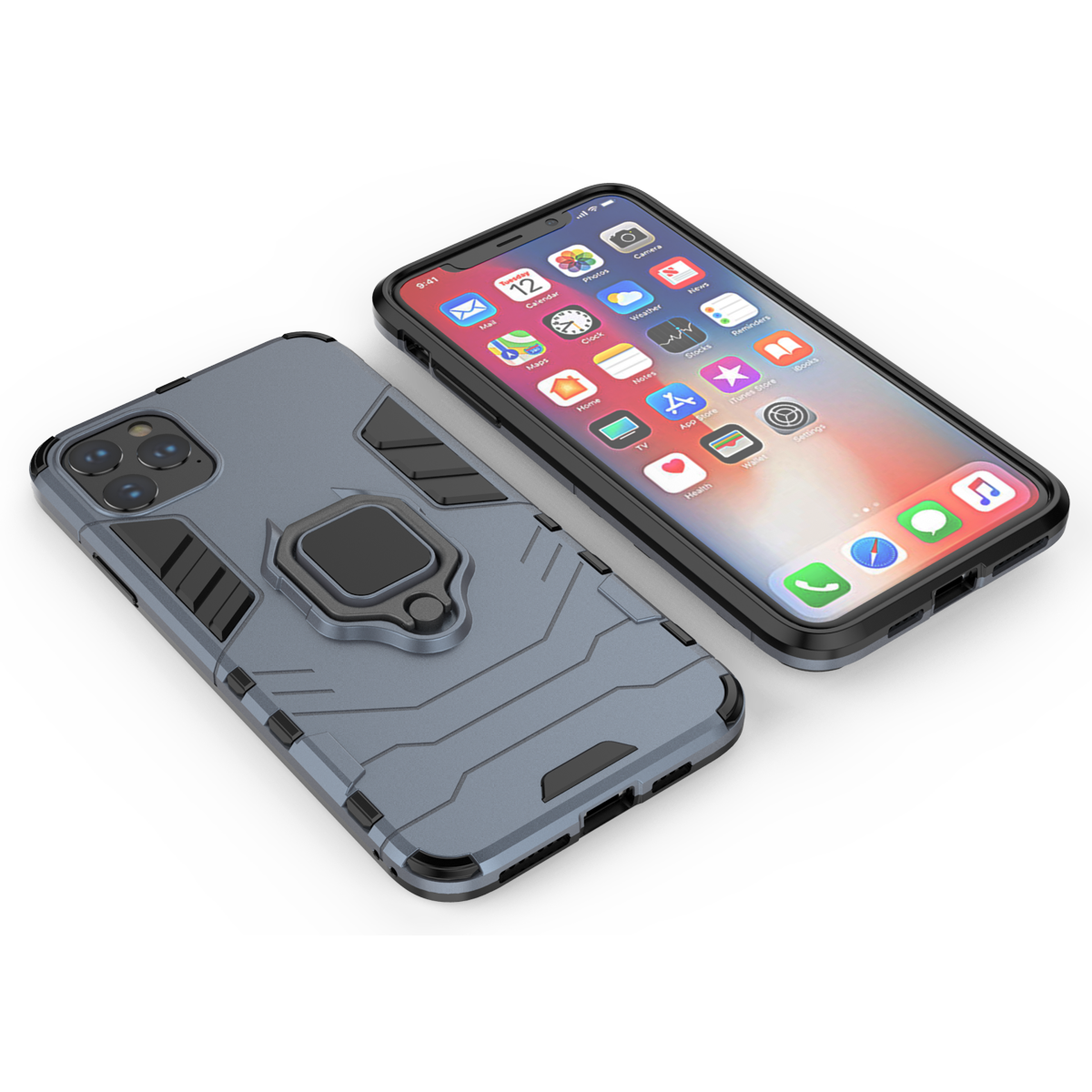 iPhone 11 Pro Max Rugged Tough Case Shockproof Hybrid Cover BLUE