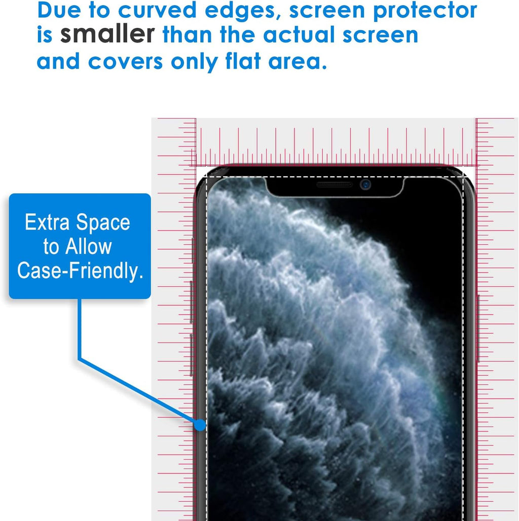 2x iPhone XS Glass Screen Protector