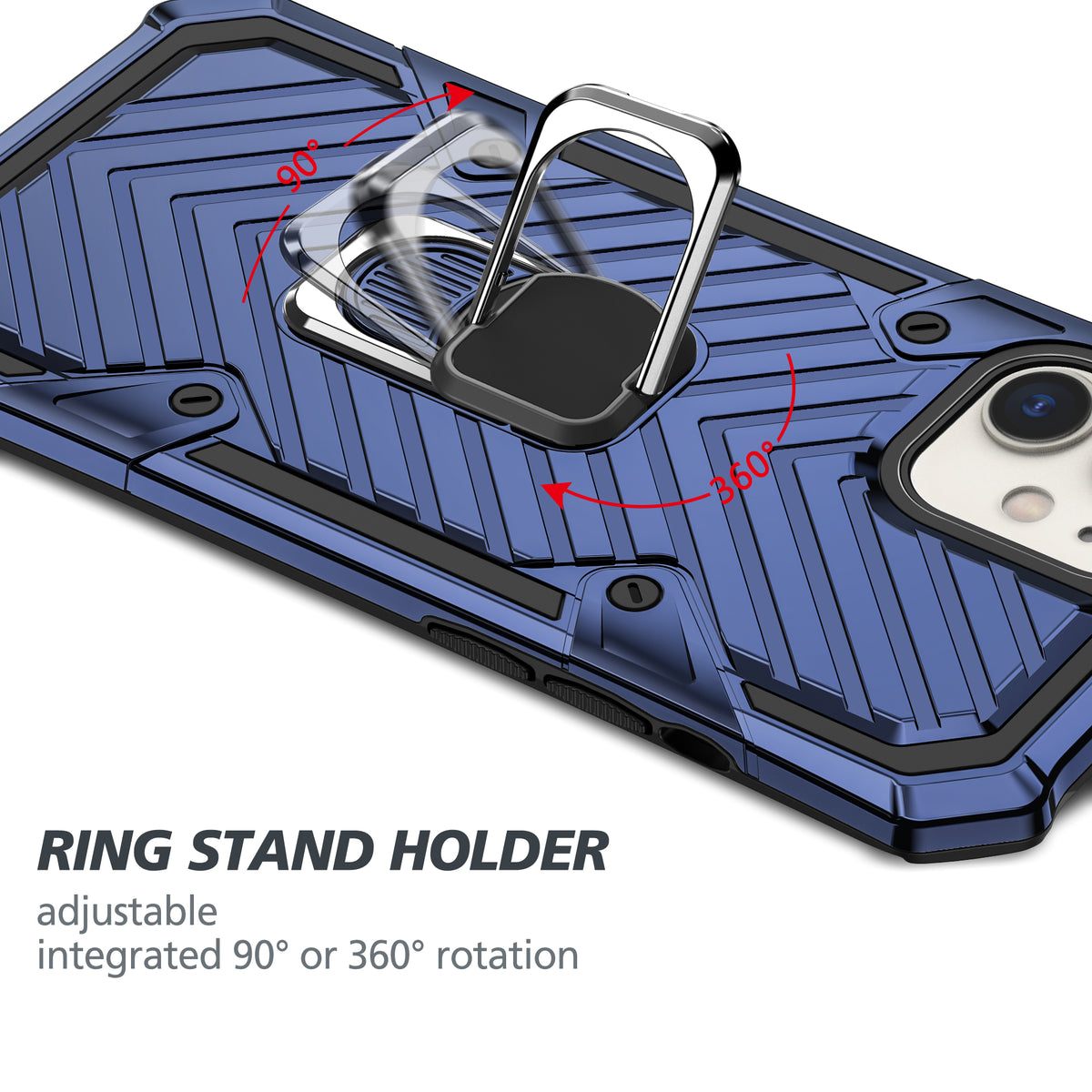 iPhone 12 Mini Rugged Tough Case Shockproof Hybrid Cover BLUE