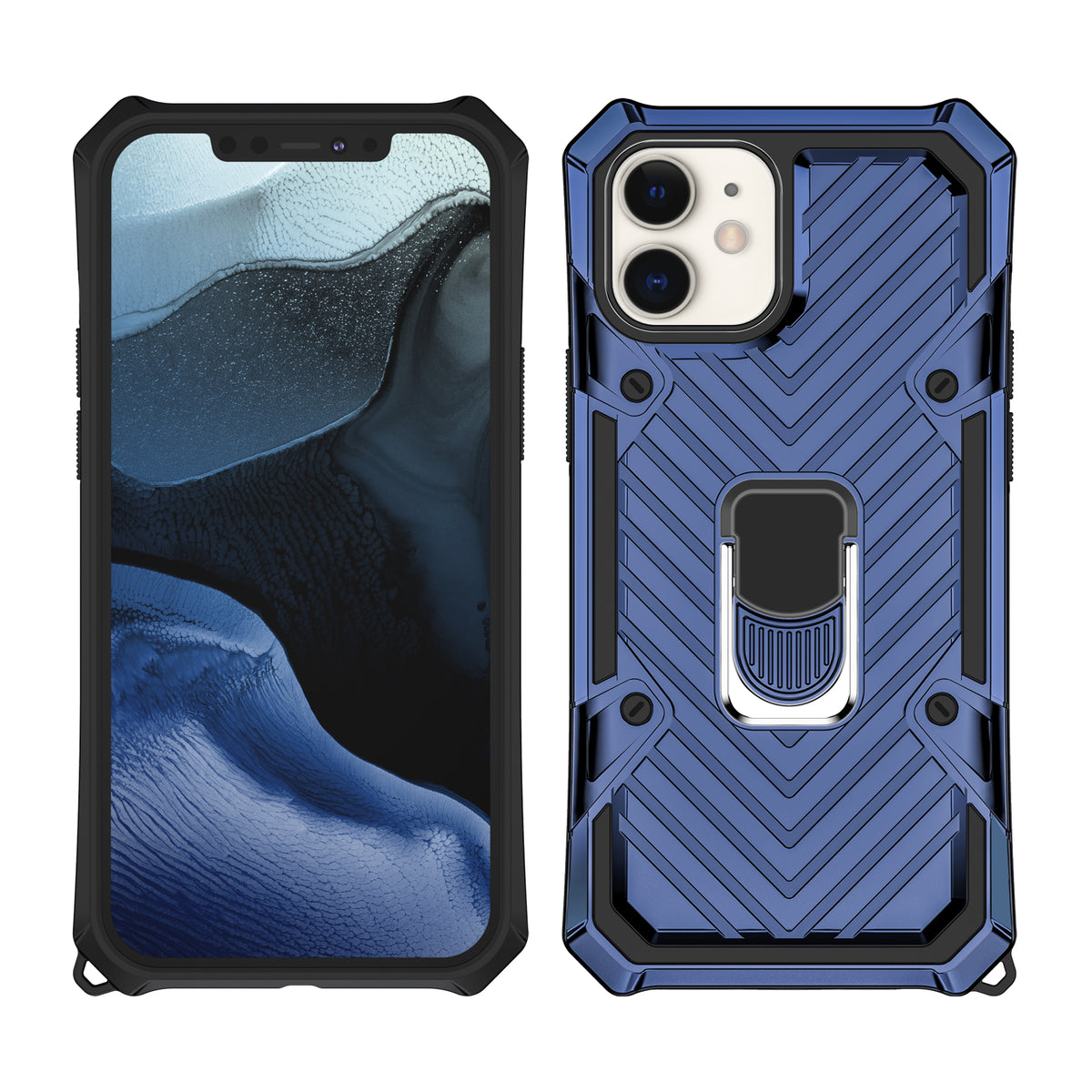 iPhone 12 Mini Rugged Tough Case Shockproof Hybrid Cover BLUE