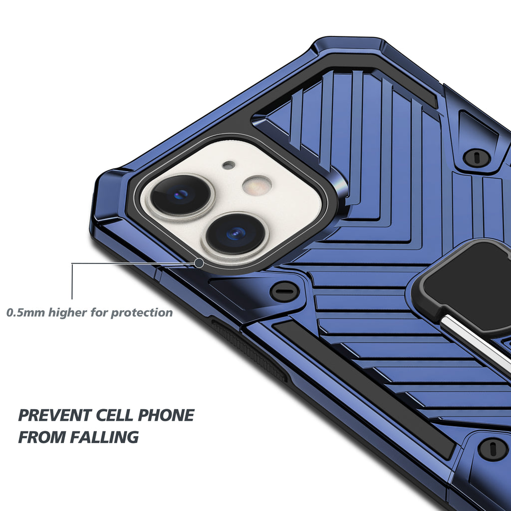 iPhone 12 Mini Rugged Tough Case Shockproof Hybrid Cover BLUE