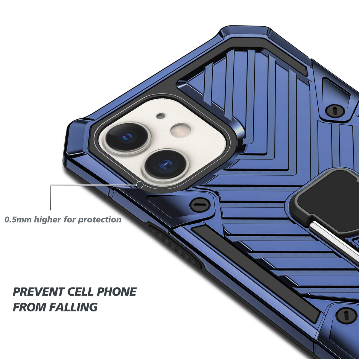 iPhone 12 Mini Rugged Tough Case Shockproof Hybrid Cover BLUE