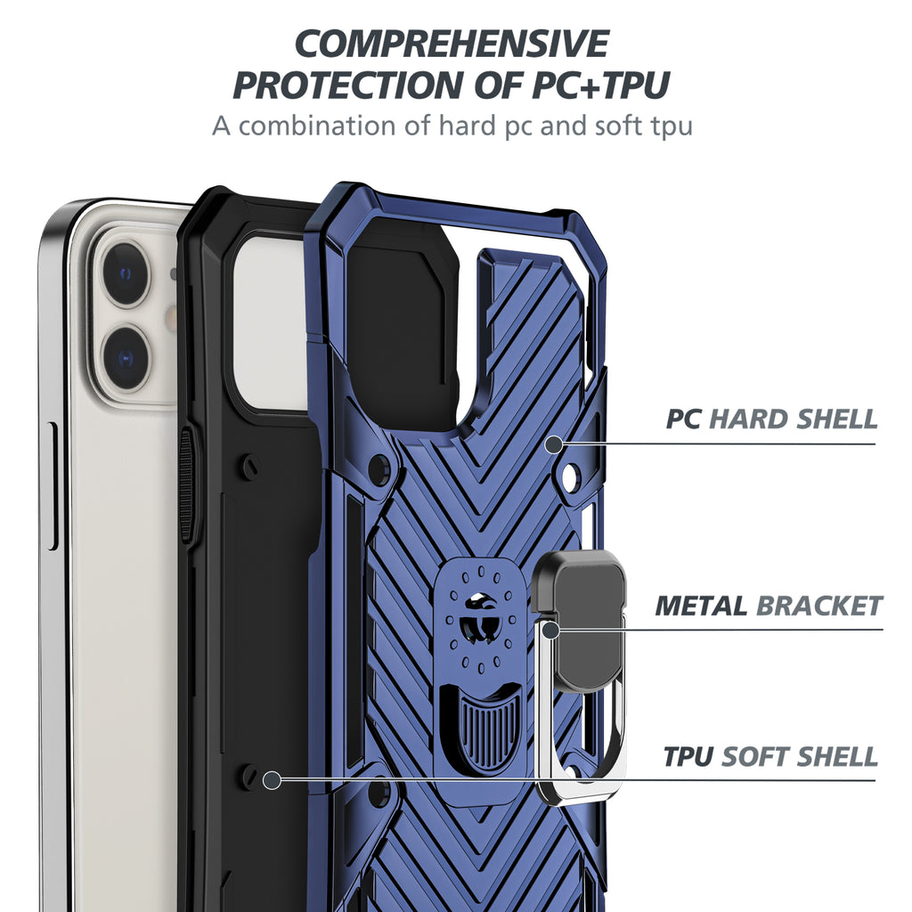 iPhone 12 Mini Rugged Tough Case Shockproof Hybrid Cover BLUE