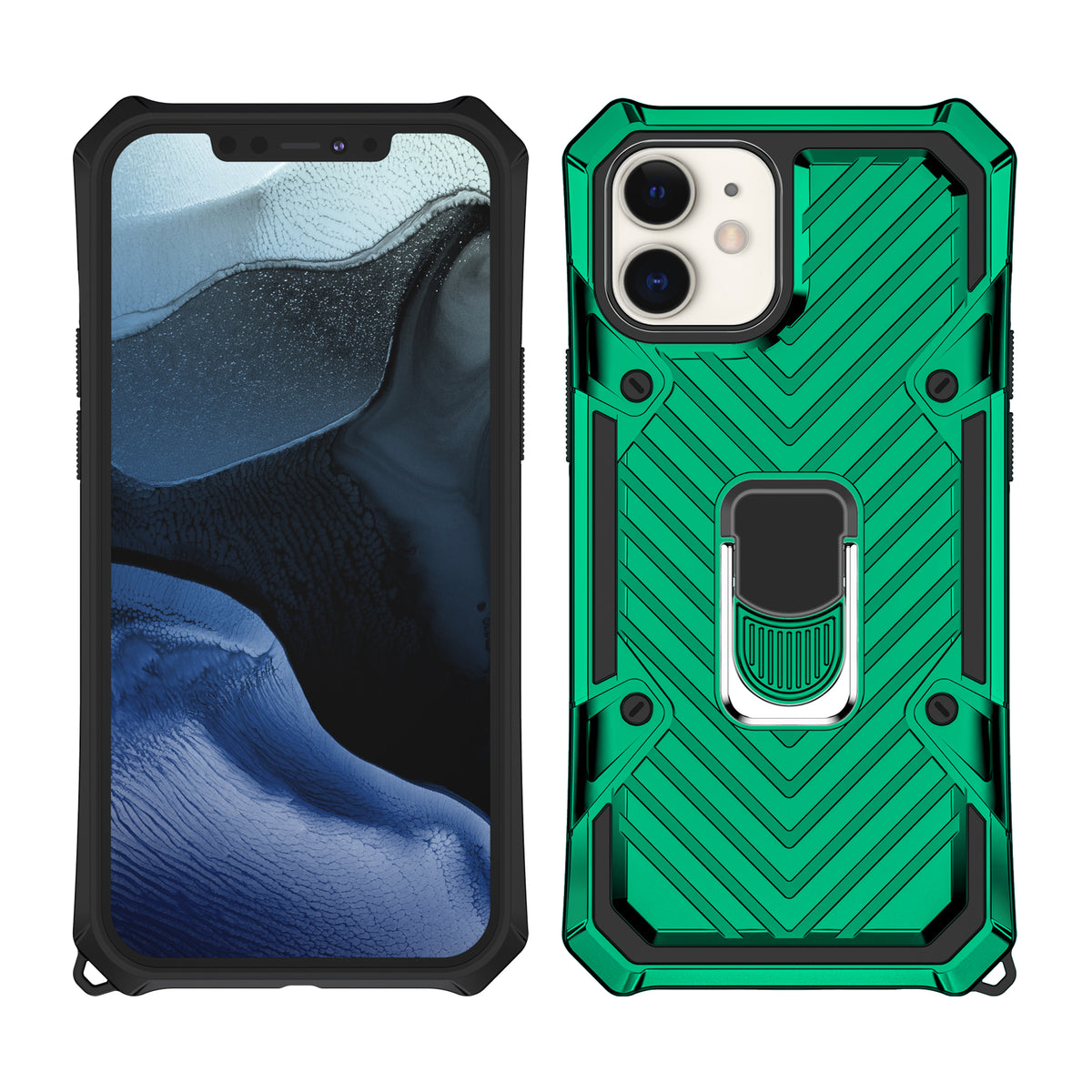 iPhone 12 Mini Rugged Tough Case Shockproof Hybrid Cover DARK GREEN
