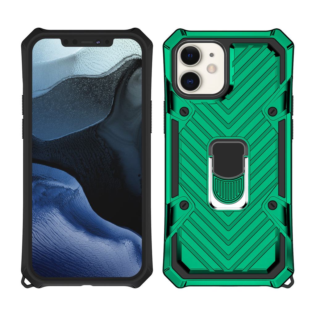 iPhone 12 Rugged Tough Case Shockproof Hybrid Cover DARK GREEN