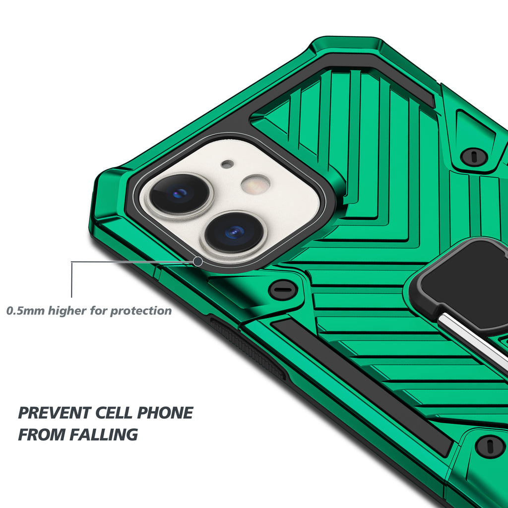 iPhone 12 Mini Rugged Tough Case Shockproof Hybrid Cover DARK GREEN
