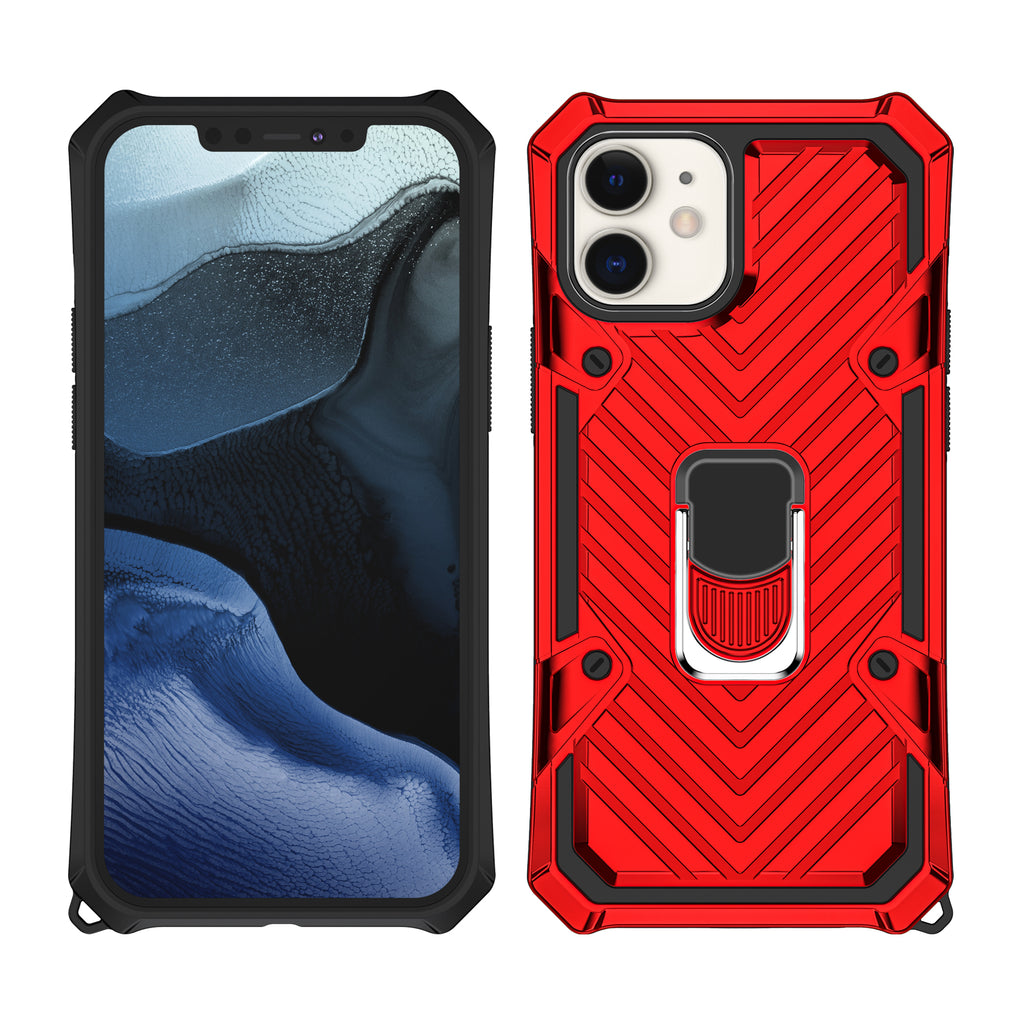 iPhone 12 Mini Rugged Tough Case Shockproof Hybrid Cover RED