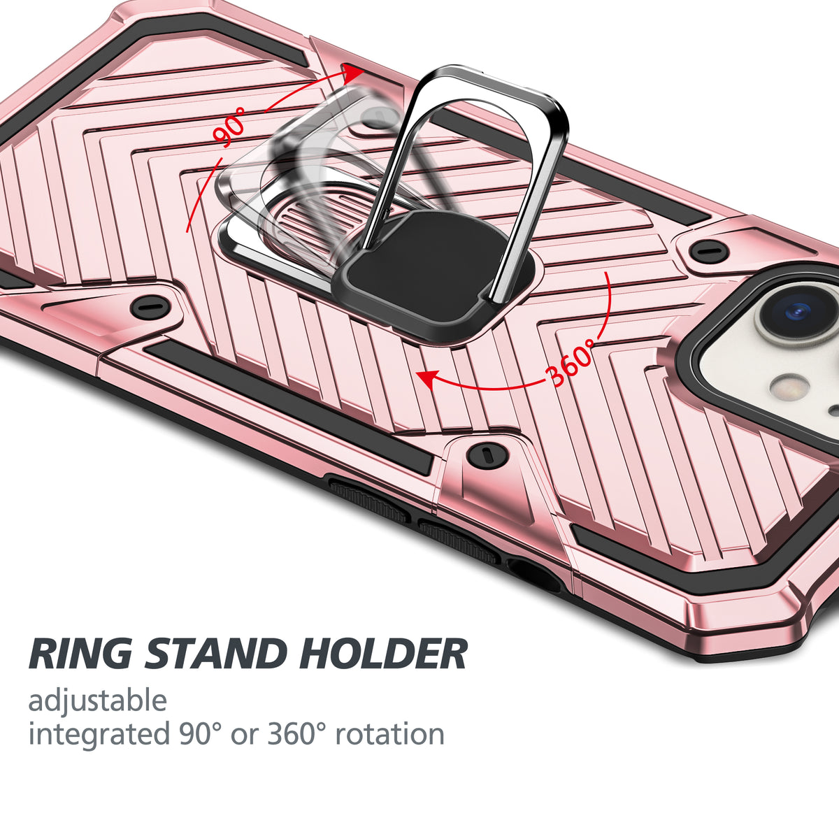 iPhone 12 Mini Rugged Tough Case Shockproof Hybrid Cover PINK