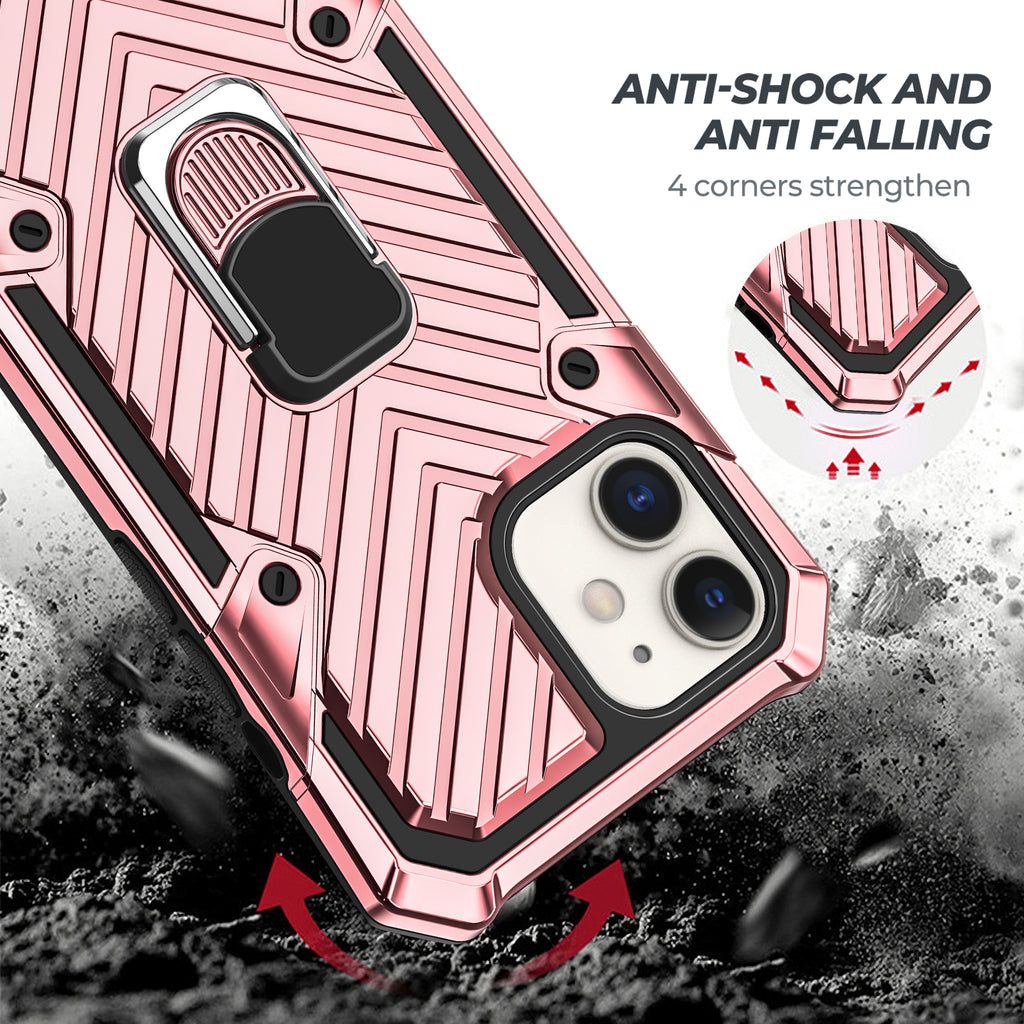 iPhone 12 Mini Rugged Tough Case Shockproof Hybrid Cover PINK
