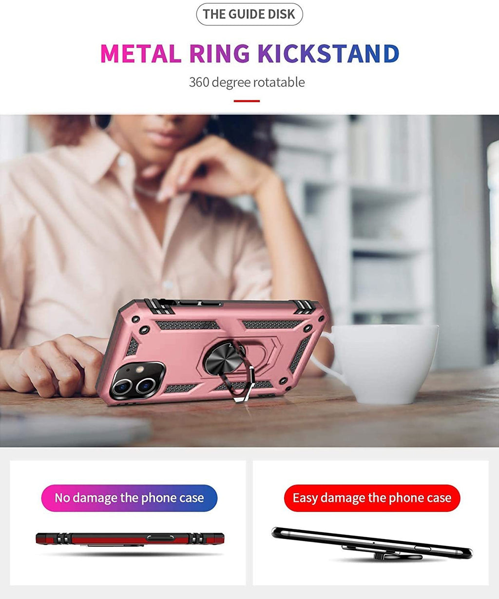 iPhone 11 Rugged Tough Case Shockproof Hybrid Cover PINK