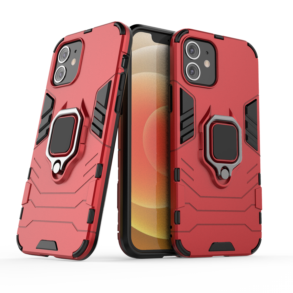 iPhone 12 Mini Rugged Tough Case Shockproof Hybrid Cover RED