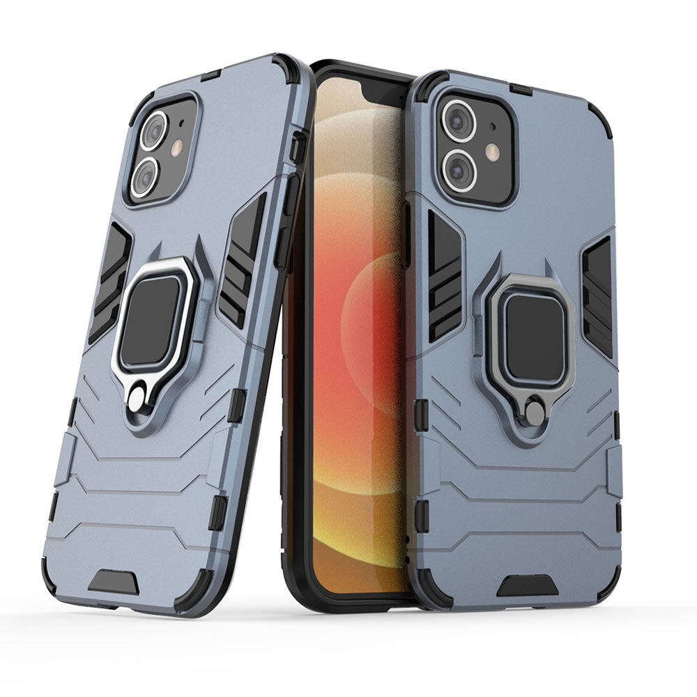 iPhone 12 Rugged Tough Case Shockproof Hybrid Cover BLUE