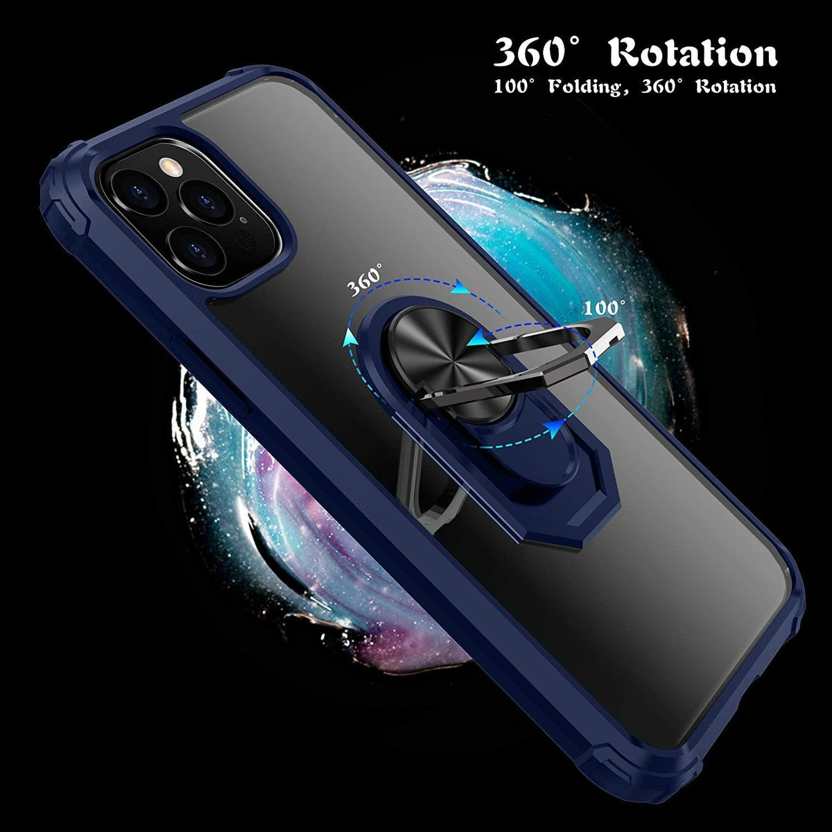 iPhone 12 Pro Max Rugged Tough Case Shockproof Hybrid Cover BLUE