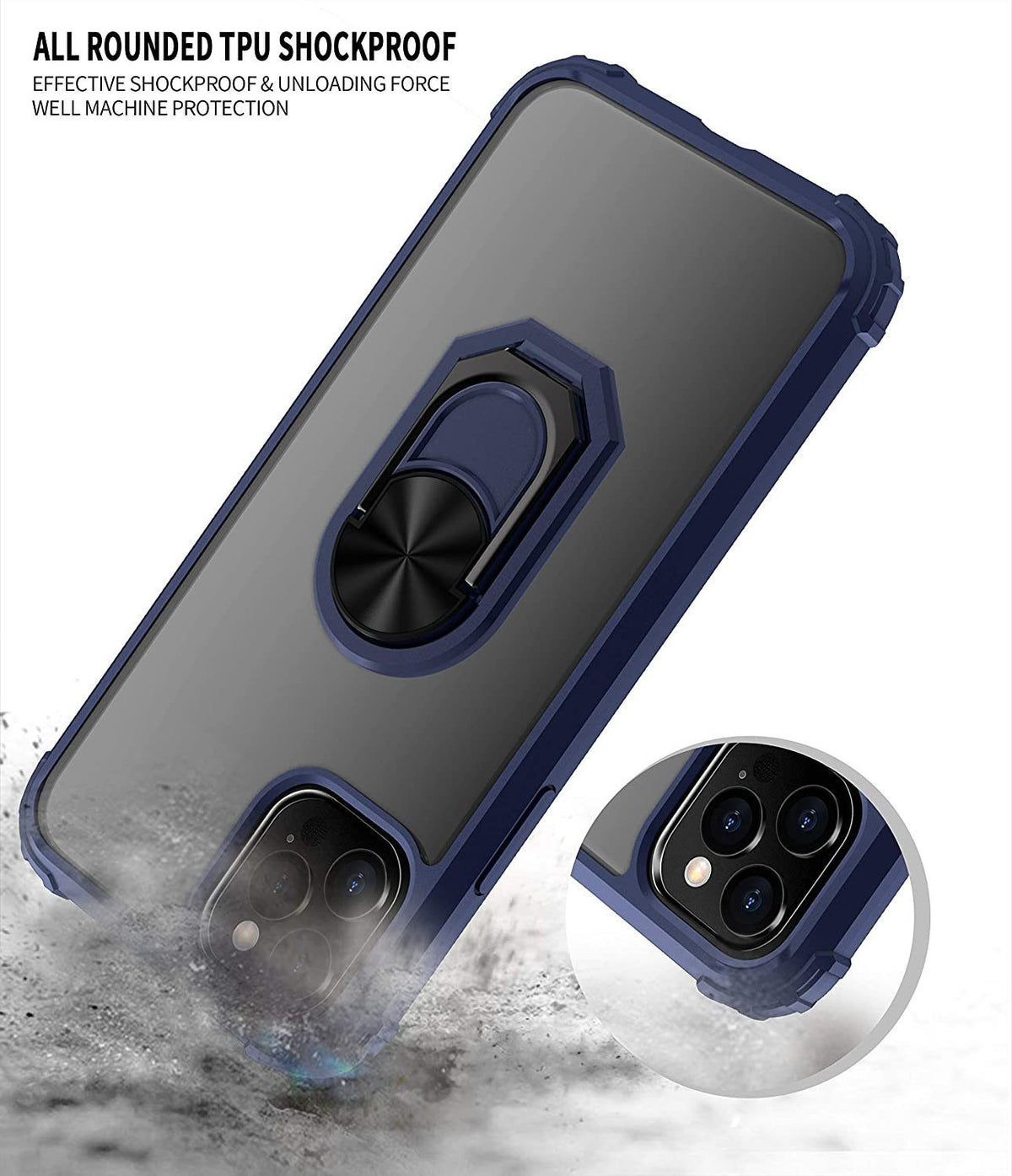 iPhone 12 Pro Max Rugged Tough Case Shockproof Hybrid Cover BLUE