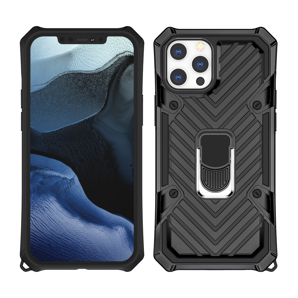 iPhone 12 Pro Max Rugged Tough Case Shockproof Hybrid Cover BLACK