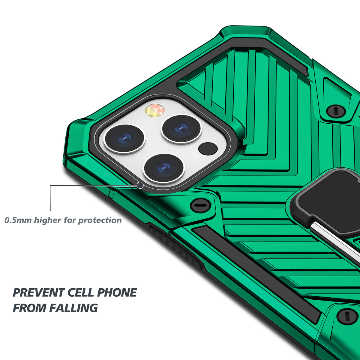 iPhone 12 Pro Max Rugged Tough Case Shockproof Hybrid Cover DARK GREEN
