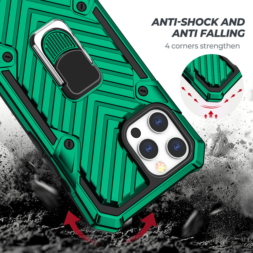 iPhone 12 Pro Max Rugged Tough Case Shockproof Hybrid Cover DARK GREEN