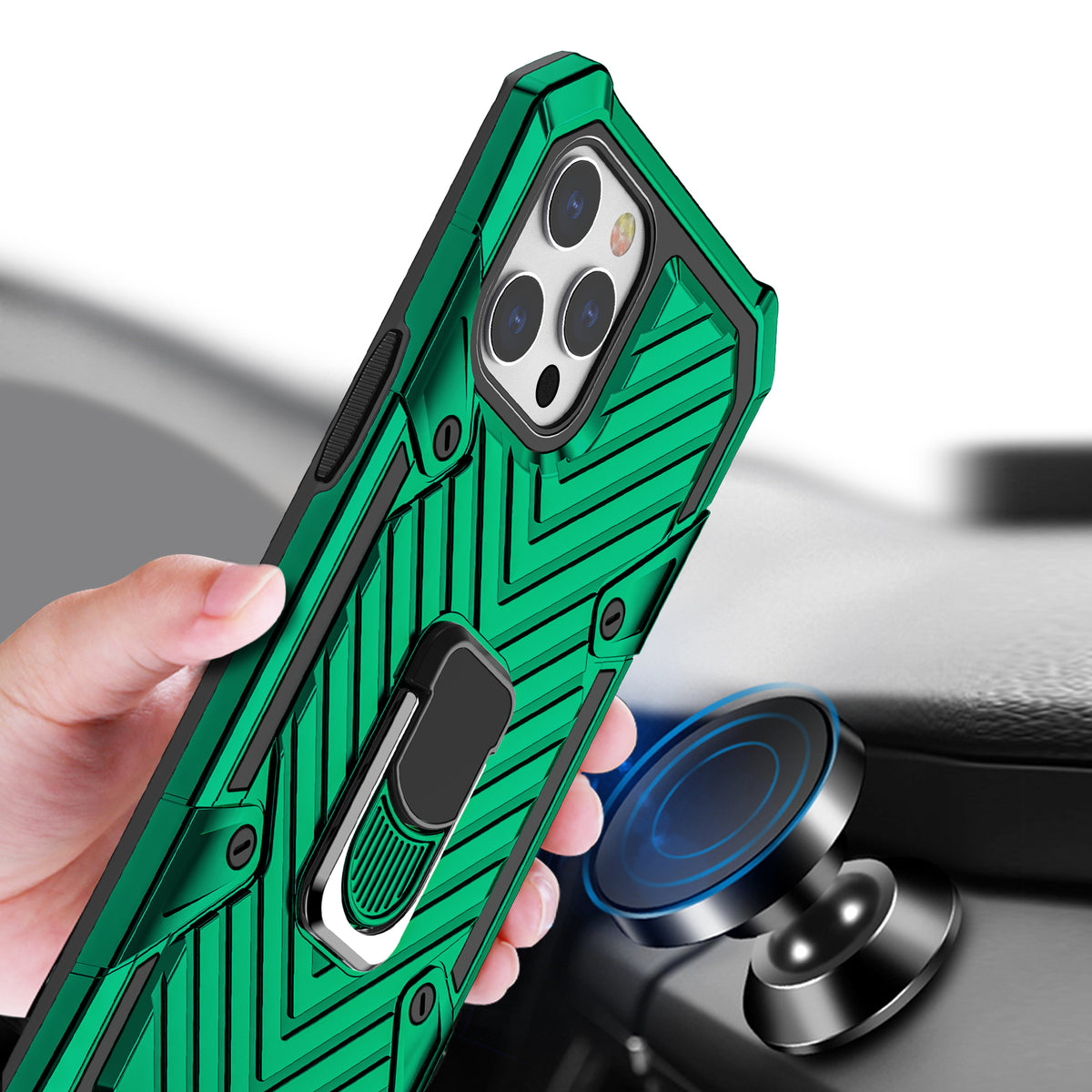 iPhone 12 Pro Max Rugged Tough Case Shockproof Hybrid Cover DARK GREEN