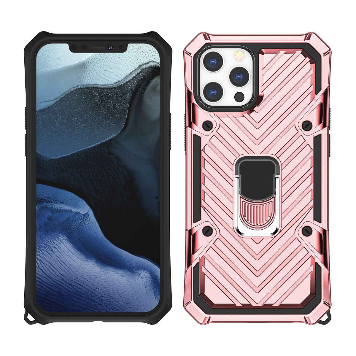iPhone 13 Pro Max Rugged Tough Case Shockproof Hybrid Cover PINK