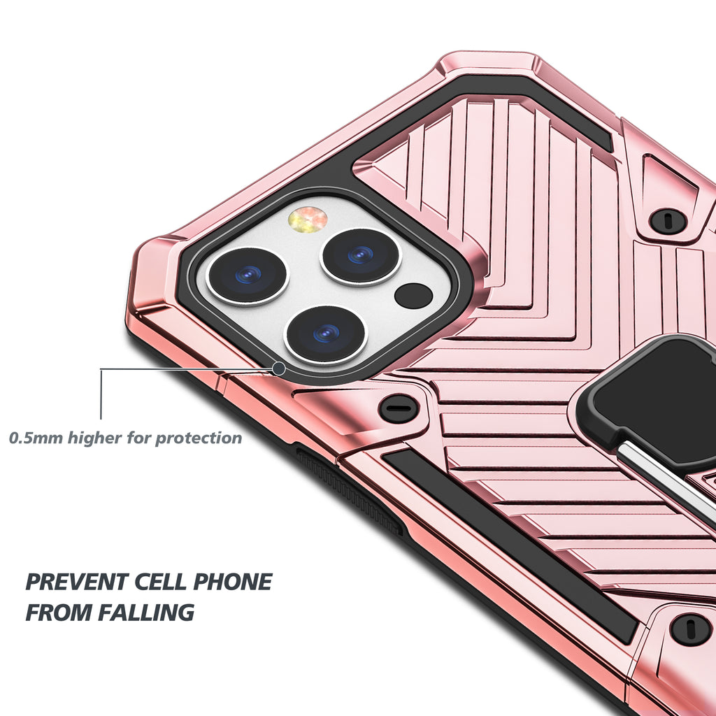 iPhone 13 Pro Max Rugged Tough Case Shockproof Hybrid Cover PINK