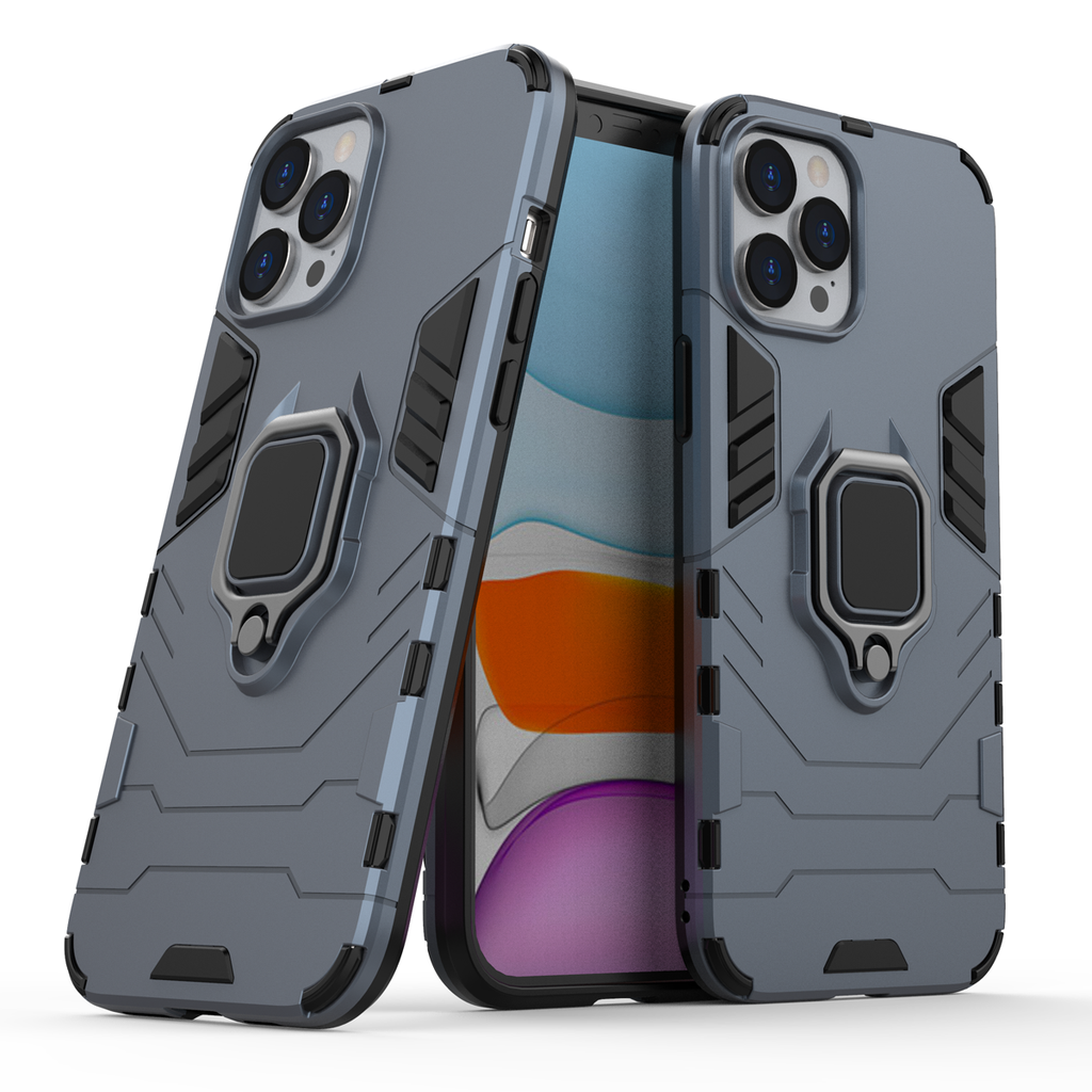 iPhone 12 Pro Max Rugged Tough Case Shockproof Hybrid Cover BLUE
