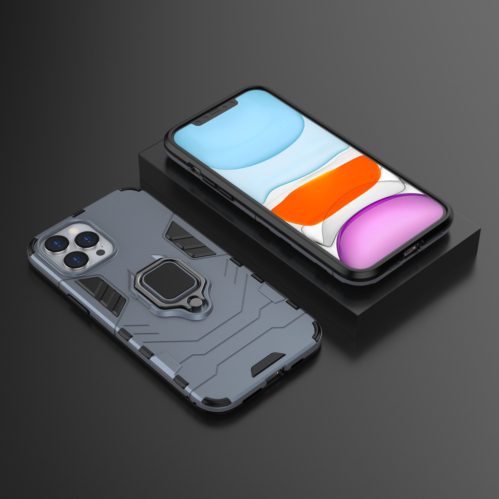 iPhone 12 Pro Max Rugged Tough Case Shockproof Hybrid Cover BLUE