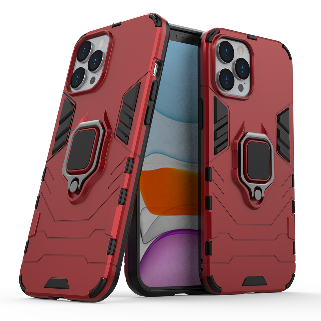 iPhone 12 Pro Max Rugged Tough Case Shockproof Hybrid Cover RED