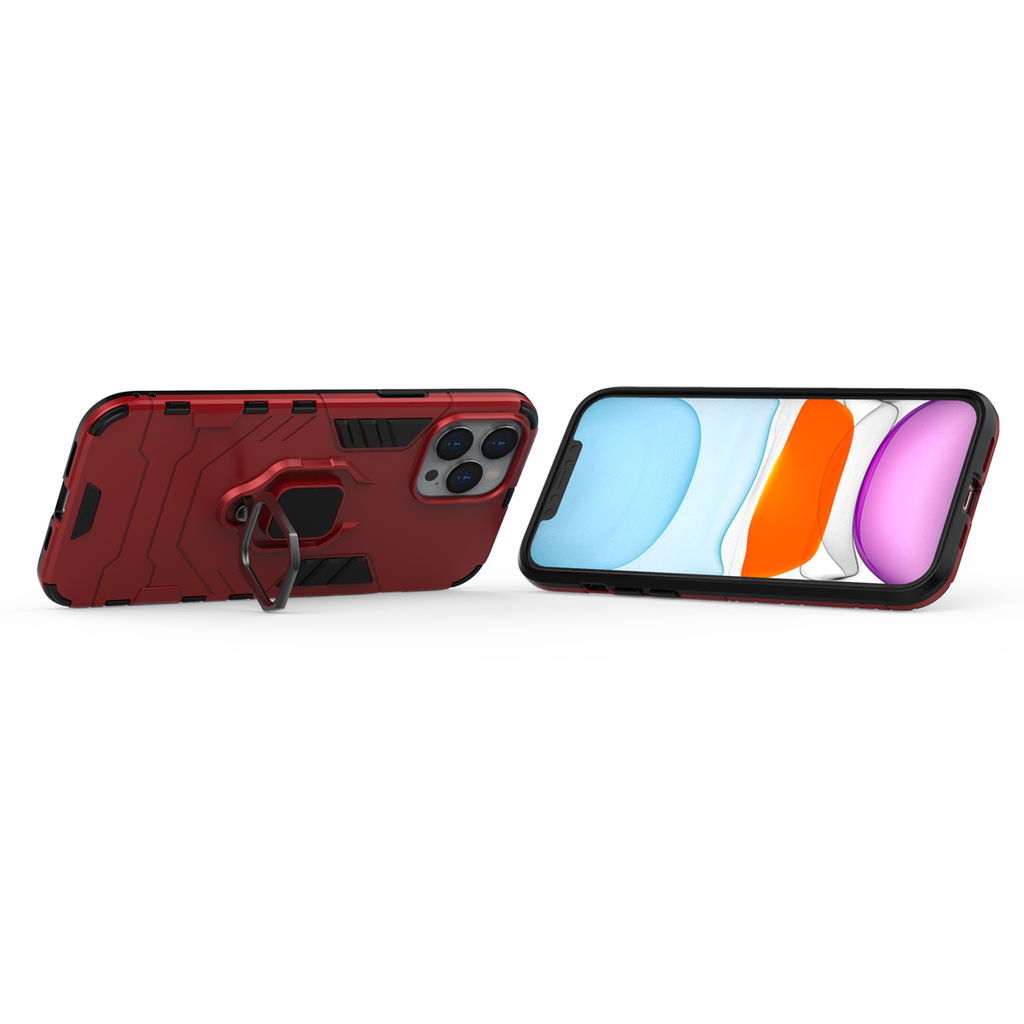 iPhone 12 Pro Max Rugged Tough Case Shockproof Hybrid Cover RED