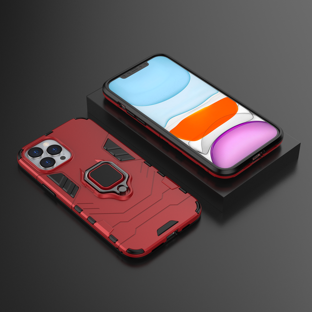 iPhone 12 Pro Max Rugged Tough Case Shockproof Hybrid Cover RED