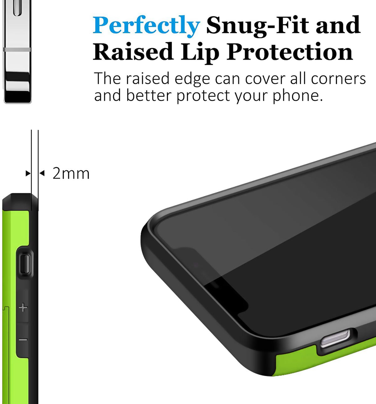 iPhone 12 Pro Shockproof Wallet Case Card Cover GREEN