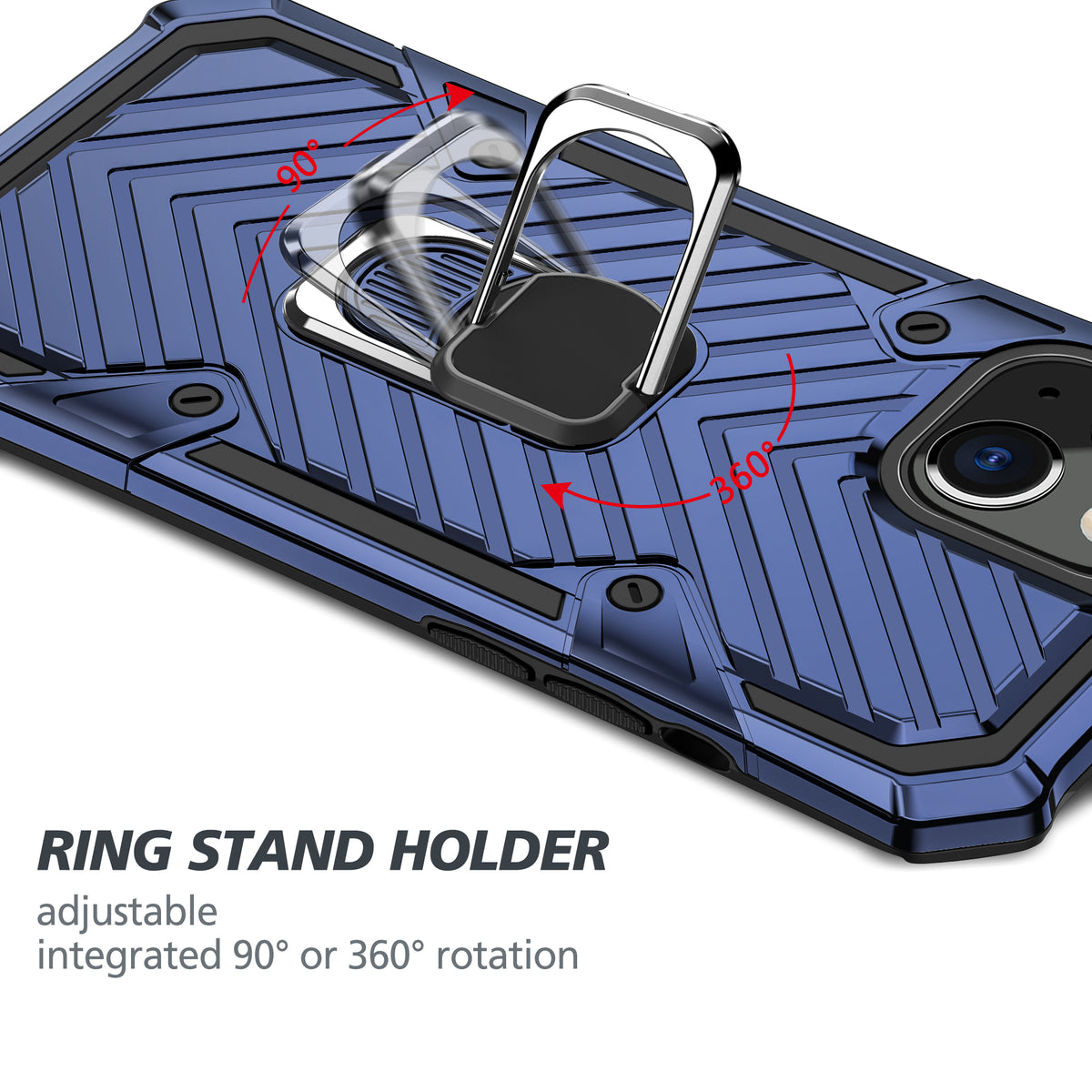 iPhone 13 Mini Rugged Tough Case Shockproof Hybrid Cover BLUE
