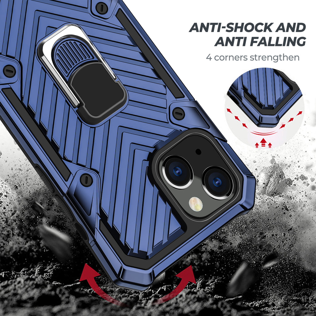 iPhone 13 Mini Rugged Tough Case Shockproof Hybrid Cover BLUE
