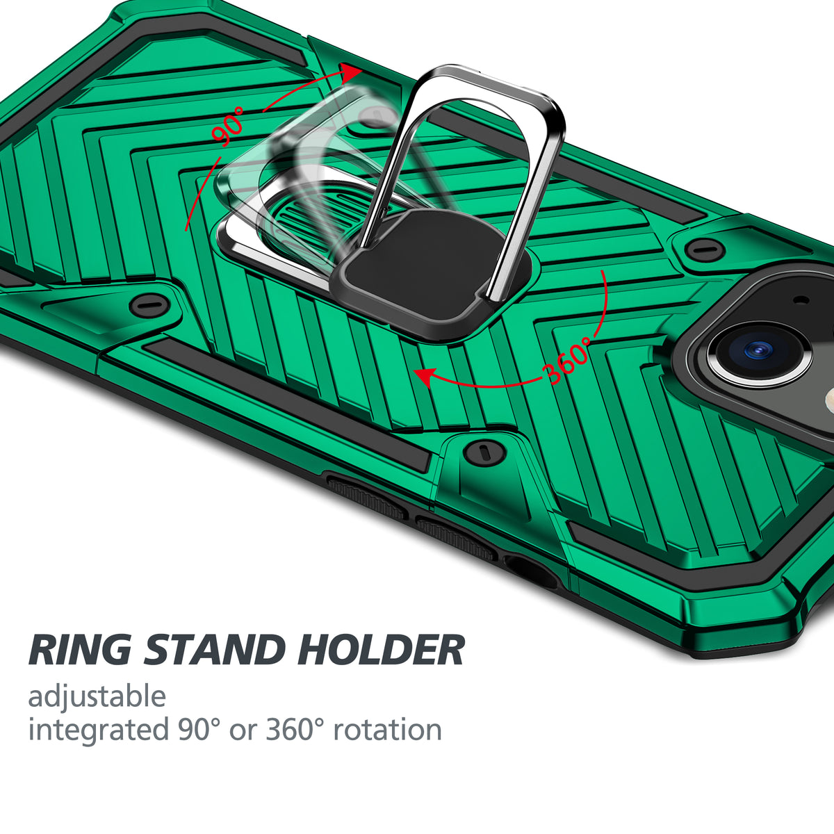 iPhone 13 Mini Rugged Tough Case Shockproof Hybrid Cover DARK GREEN