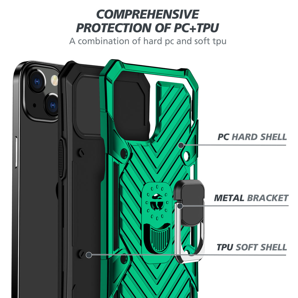 iPhone 13 Mini Rugged Tough Case Shockproof Hybrid Cover DARK GREEN