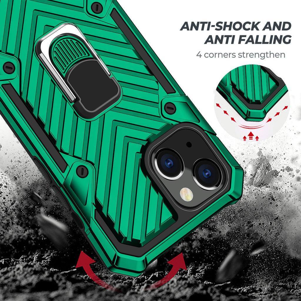 iPhone 13 Mini Rugged Tough Case Shockproof Hybrid Cover DARK GREEN