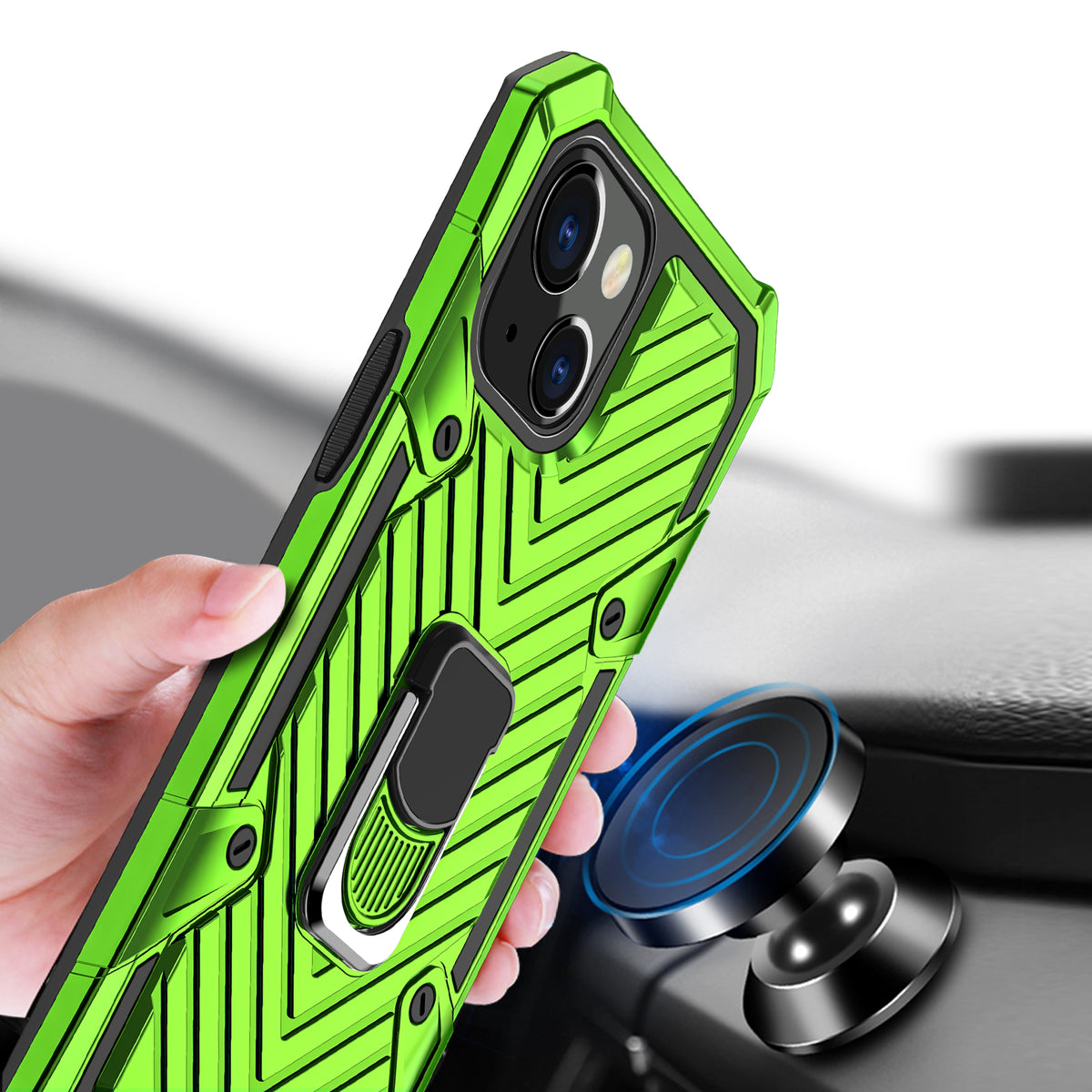 iPhone 13 Mini Rugged Tough Case Shockproof Hybrid Cover LIGHT GREEN