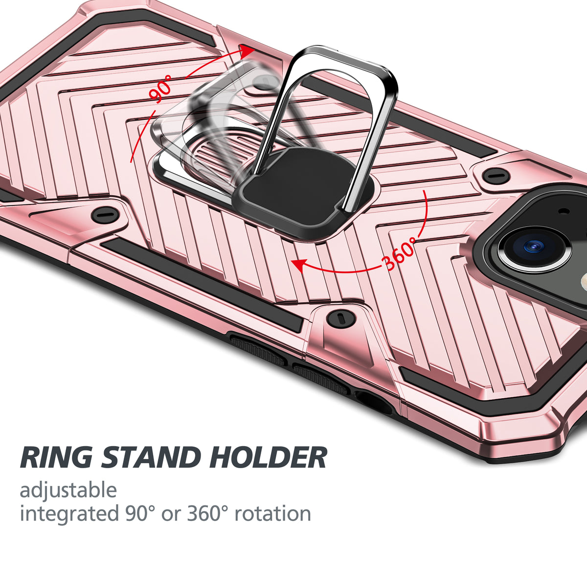 iPhone 13 Mini Rugged Tough Case Shockproof Hybrid Cover PINK