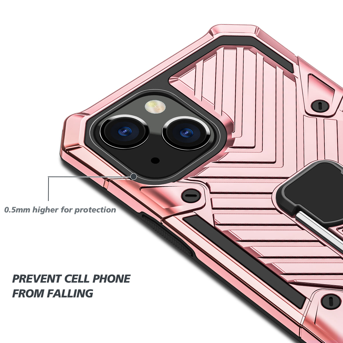 iPhone 13 Mini Rugged Tough Case Shockproof Hybrid Cover PINK