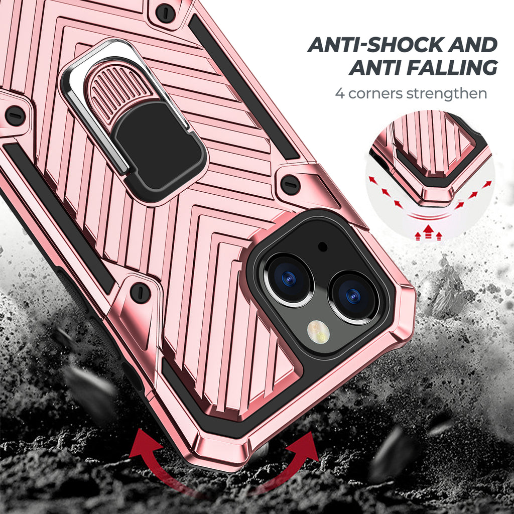 iPhone 13 Mini Rugged Tough Case Shockproof Hybrid Cover PINK