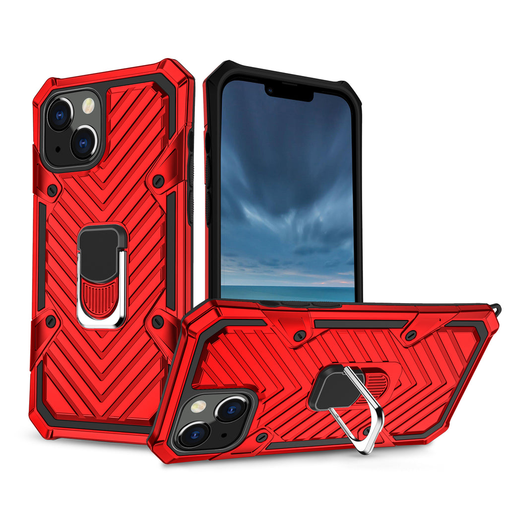 iPhone 13 Mini Rugged Tough Case Shockproof Hybrid Cover RED