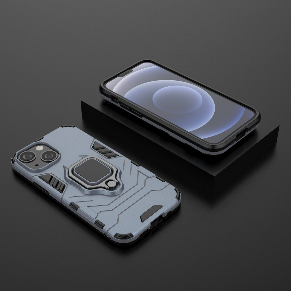 iPhone 13 Mini Rugged Tough Case Shockproof Hybrid Cover BLUE