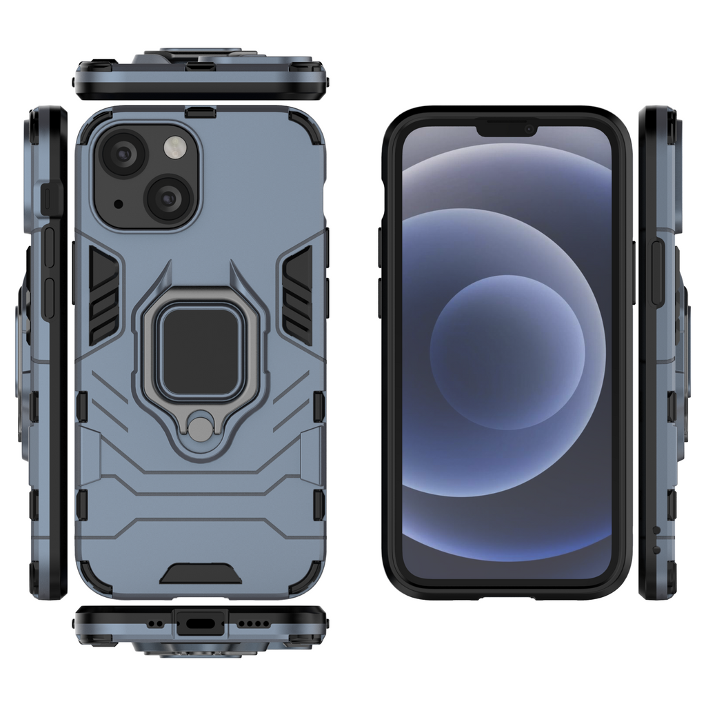 iPhone 13 Mini Rugged Tough Case Shockproof Hybrid Cover BLUE