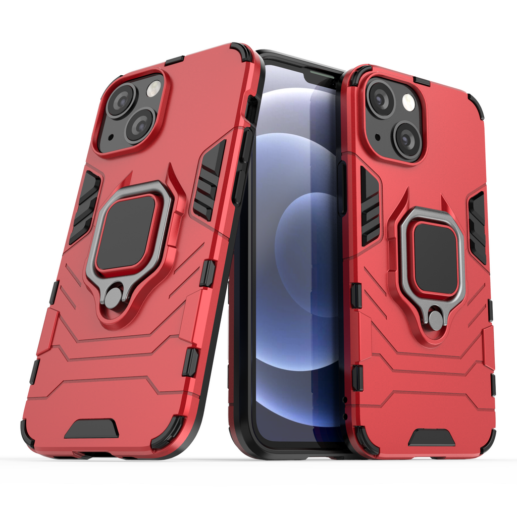 iPhone 13 Mini Rugged Tough Case Shockproof Hybrid Cover RED