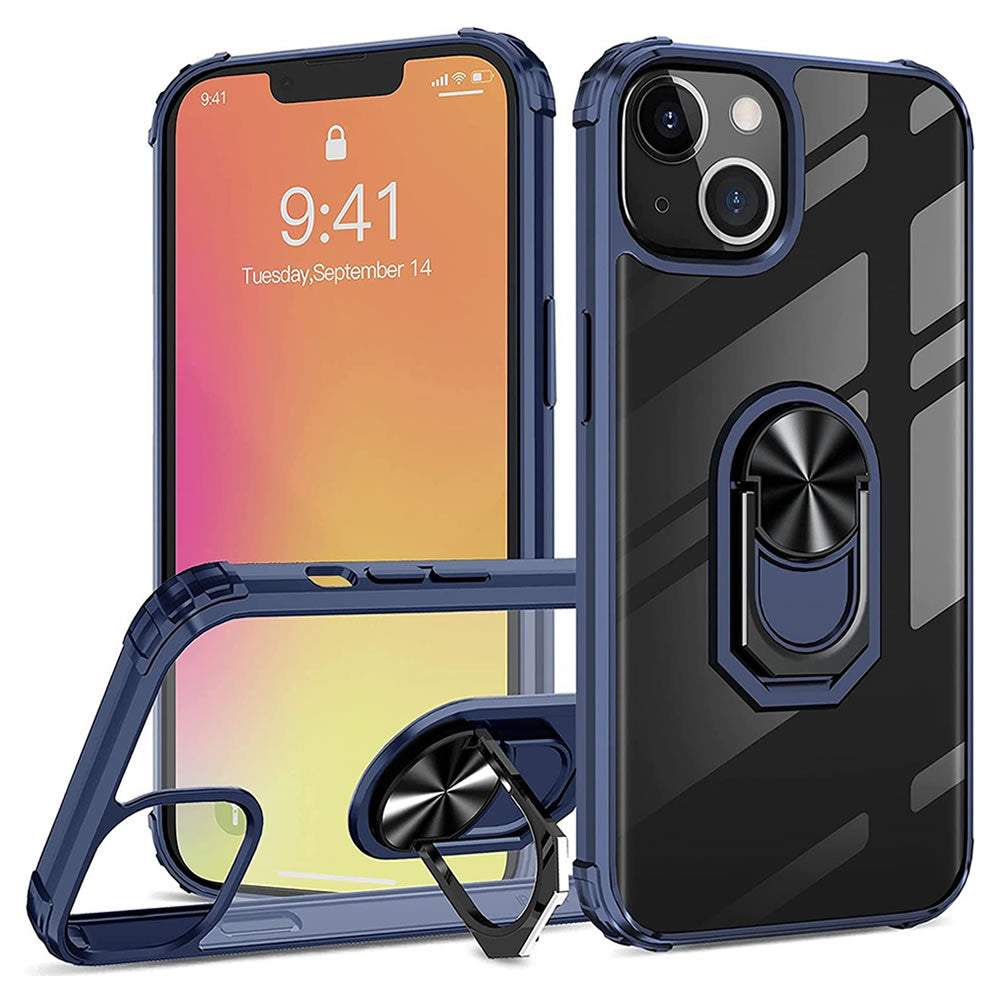 iPhone 13 Rugged Tough Case Shockproof Hybrid Cover BLUE