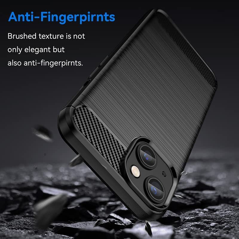 iPhone 14 Plus Slim Fit Case Tough Gel TPU Rubber Cover BLACK