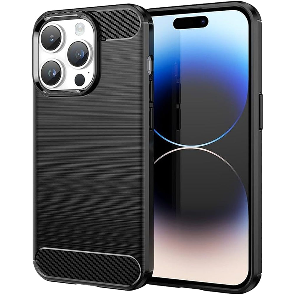 iPhone 13 Pro Max Slim Fit Case Tough Gel TPU Rubber Cover BLACK