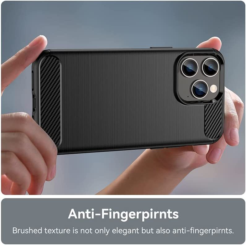 iPhone 14 Pro Slim Fit Case Tough Gel TPU Rubber Cover BLACK