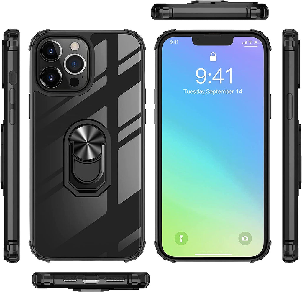 iPhone 14 Pro Max Rugged Tough Case Shockproof Hybrid Cover BLACK