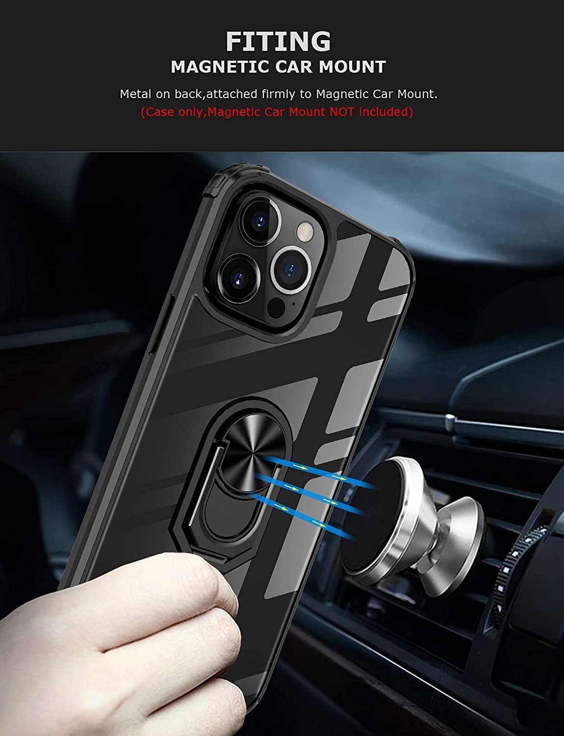 iPhone 14 Pro Max Rugged Tough Case Shockproof Hybrid Cover BLACK